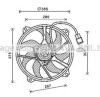 AVA QUALITY COOLING PE7556 Fan, radiator